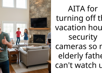 AITA for turning off the vacation house security cameras so my elderly father can’t watch us?