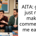 AITA: guy I just met makes comment on me eating