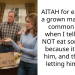 AITAH for expecting a grown man to use common sense when I tell him to NOT eat something because it will k**l him, and then just letting him do it?