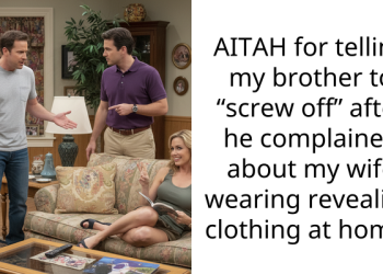 AITAH for telling my brother to “screw off” after he complained about my wife wearing revealing clothing at home?