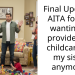 Final Update – AITA for not wanting to provide free childcare for my sister anymore?