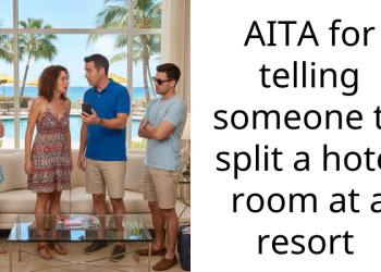 AITA for telling someone to split a hotel room at a resort
