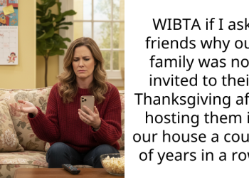 WIBTA if I ask friends why our family was not invited to their Thanksgiving after hosting them in our house a couple of years in a row?