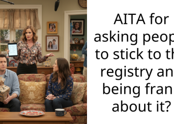AITA for asking people to stick to the registry and being frank about it?