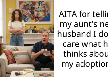 AITA for telling my aunt’s new husband I don’t care what he thinks about my adoption?