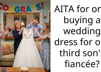 AITA for only buying a wedding dress for our third son’s fiancée?