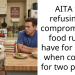 AITA for refusing to compromise on food rules I have for myself when cooking for two people?