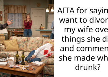 My wife sat on our friend’s lap and mocked me for my bedroom performance while I was supporting her