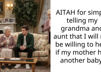 AITAH for simply telling my grandma and aunt that I will not be willing to help if my mother has another baby