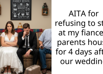 AITA for refusing to stay at my fiance’s parents house for 4 days after our wedding