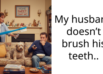 My husband doesn’t brush his teeth..
