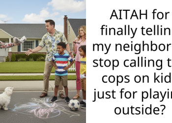 AITAH for finally telling my neighbor to stop calling the cops on kids just for playing outside?
