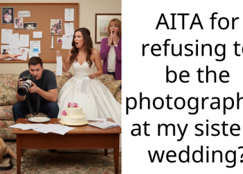 AITA for refusing to be the photographer at my sister’s wedding?