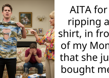 AITA for ripping a shirt, in front of my Mom, that she just bought me?