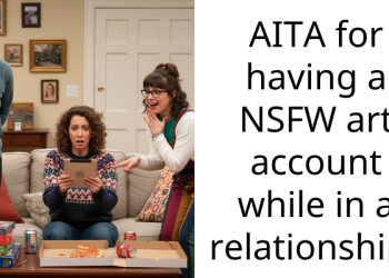 AITA for having a NSFW art account while in a relationship?