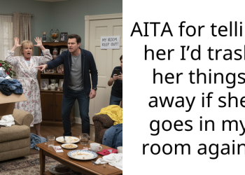 AITA for telling her I’d trash her things away if she goes in my room again?