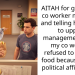AITAH for giving my co worker my lunch and telling her to go to upper management after my co worker refused to get her food because of her political affiliations?