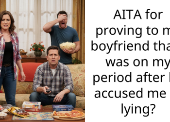 AITA for proving to my boyfriend that I was on my period after he accused me of lying?