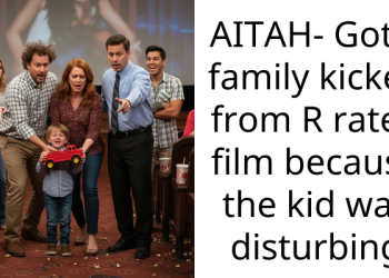 AITAH- Got a family kicked from R rated film because the kid was disturbing