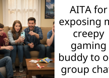 AITA for exposing my creepy gaming buddy to our group chat?