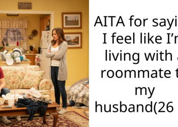 AITA for saying I feel like I’m living with a roommate to my husband(26 M)