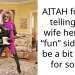 AITAH for not telling my wife her new “fun” side may be a bit much for some