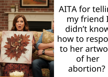 AITA for telling my friend I didn’t know how to respond to her artwork of her abortion?