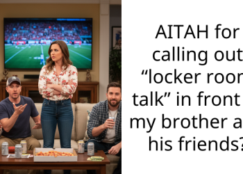 AITAH for calling out “locker room talk” in front of my brother and his friends?