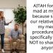 AITAH for being mad at my mom because she told our relatives about my medical procedure after I specifically told her NOT to share it with anyone?
