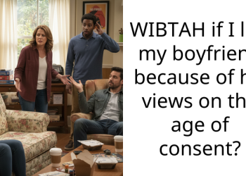 WIBTAH if I left my boyfriend because of his views on the age of consent?