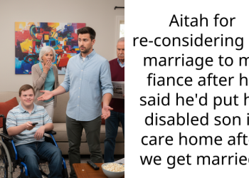 Aitah for re-considering my marriage to my fiance after he said he’d put his disabled son in care home after we get married?