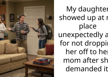 My daughter showed up at my place unexpectedly aita for not dropping her off to her mom after she demanded it