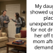 My daughter showed up at my place unexpectedly aita for not dropping her off to her mom after she demanded it