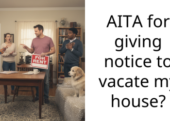 AITA for giving notice to vacate my house?