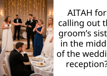 AITAH for calling out the groom’s sister in the middle of the wedding reception?