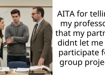 AITA for telling my professor that my partner didnt let me to participate for group project