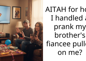 AITAH for how I handled a prank my brother’s fiancee pulled on me?