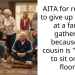 AITA for refusing to give up my seat at a family gathering because my cousin is “too old to sit on the floor”?