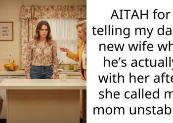 AITAH for telling my dad’s new wife why he’s actually with her after she called my mom uns**ble?
