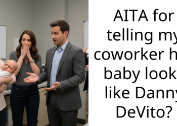 AITA for telling my coworker her baby looks like Danny DeVito?