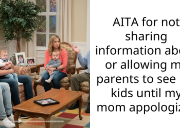 AITA for not sharing information about or allowing my parents to see my kids until my mom appologizes