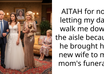 AITAH for not letting my dad walk me down the aisle because he brought his new wife to my mom’s funeral?