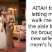 AITAH for not letting my dad walk me down the aisle because he brought his new wife to my mom’s funeral?