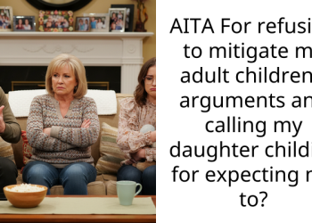 AITA For refusing to mitigate my adult children’s arguments and calling my daughter childish for expecting me to?