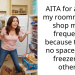 AITA for asking my roommate to shop more frequently because there’s no space in the freezer for others?