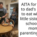 AITA for going to dad’s house to eat with my little sister after school on mom’s parenting time?