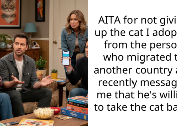 AITA for not giving up the cat I adopted from the person who migrated to another country and recently messaged me that he’s willing to take the cat back?