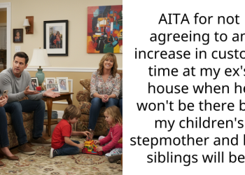 AITA for not agreeing to an increase in custody time at my ex’s house when he won’t be there but my children’s stepmother and half siblings will be?