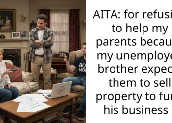 AITA: for refusing to help my parents because my unemployed brother expects them to sell property to fund his business ?