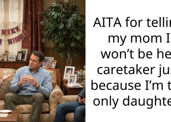 AITA for telling my mom I won’t be her caretaker just because I’m the only daughter?